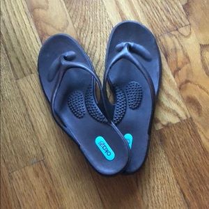 Oka-B brown flip flops